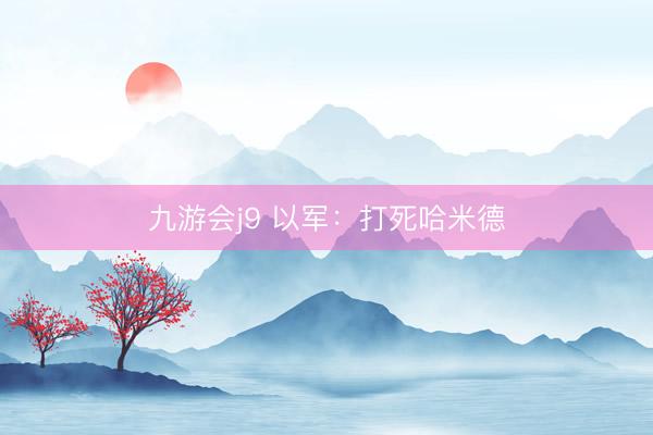 九游会j9 以军：打死哈米德